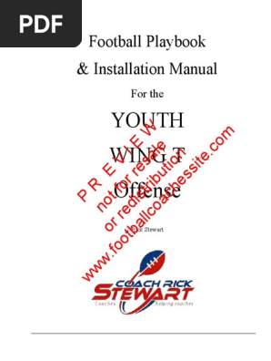 Pistol Wing T for Youth Football