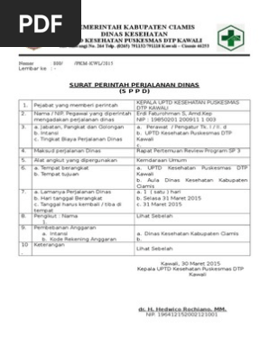 Surat Tugas Dan Sppddoc