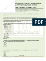 IBPS 2012 Question Paper (Current Affairs)