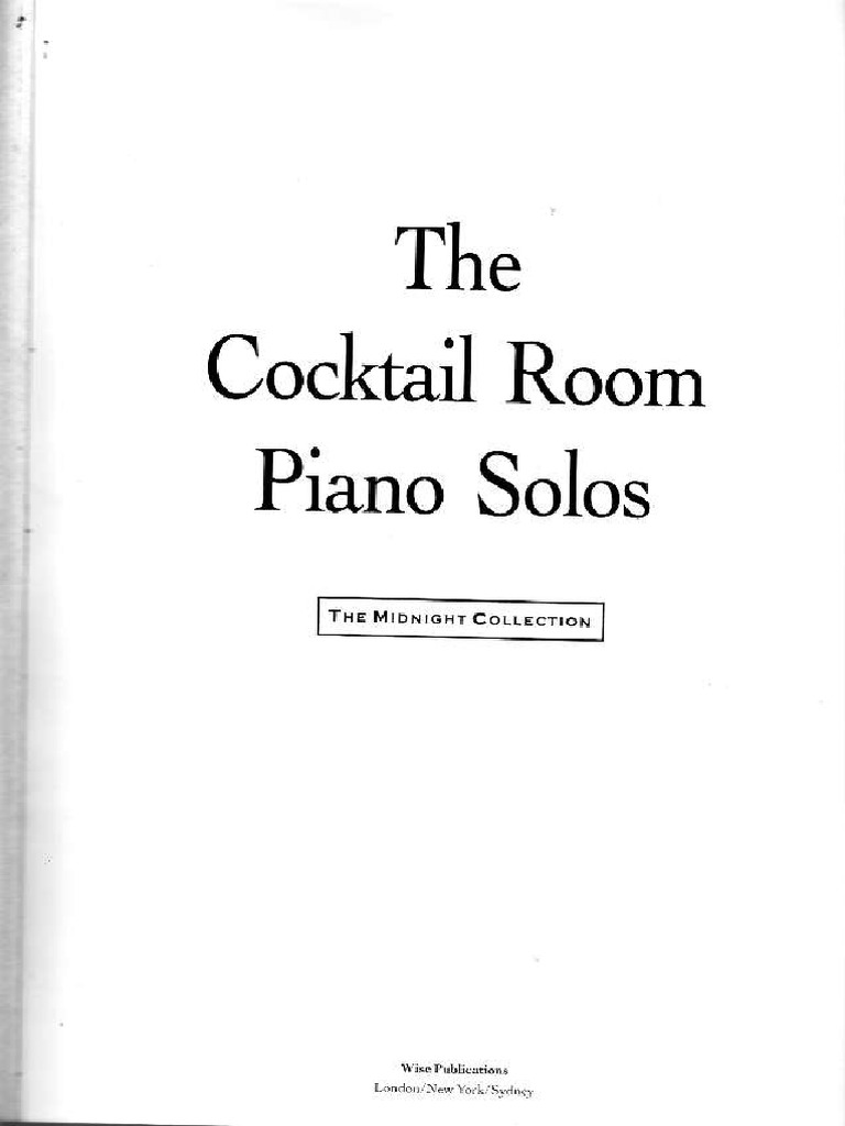Bar Piano Songs PDF PDF