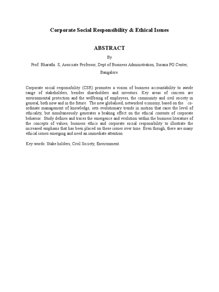 CSR Strategies in Business Ethics | PDF | Corporate Social ...