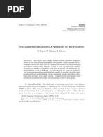 Integer Programming Approach To HP Folding N. Yanev, P. Milanov, I. Mirchev