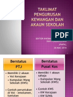 Taklimat Pengurusan Akaun Sekolah 2014