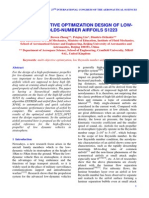 Multi-objective Optimization Design of Lowreynolds-number Airfoils s1223