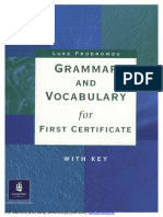 Grammar and Vocabulary for First Certificate with Key