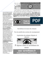 Contre la Loi Renseignement - Brochure C.L.A.P33