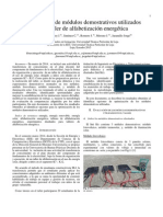 Optimización de Módulos Demostrativos Utilizados en Un Taller de Alfabetización Energética