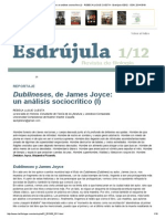 Dublineses, de James Joyce - Un Análisis Sociocrítico (I) - REBECA LUQUE CUESTA - Esdrújula 1 - 2012 - IsSN - 2014-5918