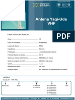 Yagi VHF - CH03 - 4 A 90º - 5 Elementos