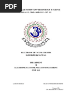 Electronic Devices - Circuits Lab Manual