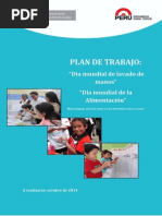 Plan de Trabajo Lavado de Manos