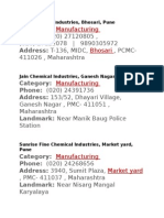 Chemical Industries in Pune