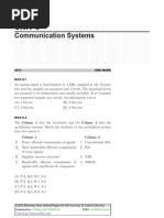 Communication Systems With Solutions