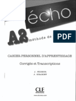 Écho A2 - Cahier_Corrigés et transcriptions.pdf