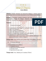 Curso Liturgia Música 3hrs