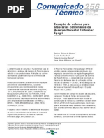 Manejo - Equações de Volume Araucaria