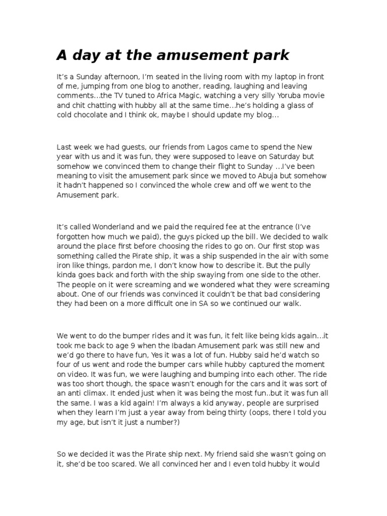 School Essays For o Level | PDF | Leisure