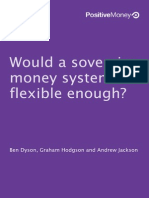 Positive Money - Flexibility in A Sovereign Money System by Dyson, Hodgson, A. Jackson