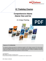 MSC Training Course Comprehensive Adams Training June 2014