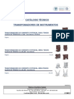 Catálogo técnico transformadores instrumentos