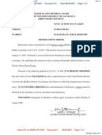 Selders v. Warden Ouachita Correctional Center - Document No. 4