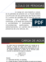 Calculo de Perdidas en Una Instalacion Sanitaria