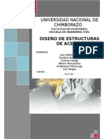 Universidad Nacional de Chimborazo: Diseño de Estructuras de Acero