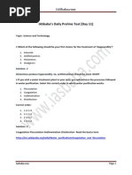 Iasbaba'S Daily Prelims Test (Day 11) : 1. Antacids 2. Antihistamines 3. Histamines 4. Analgesics