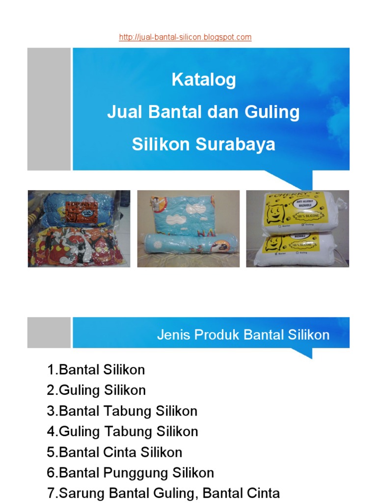 Katalog Produk Bantal Guling Silikon 2015