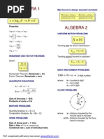 MATH Formulas PDF