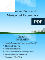 Nature and Scope of Managerial Economics