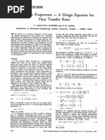 Falling Film Evaporators Design Equation For Heat Transfer Rates