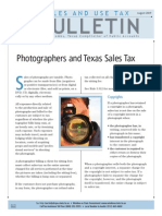 Photographers and Texas Sales Tax