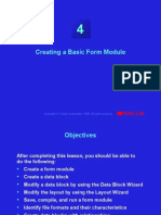 Creating A Basic Form Module