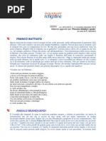 Are Riservata Testi Di Canzoni Di Franco Battiato Branduardi Ligabue QUINTERI