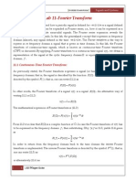 Lab 11-Fourier Transform