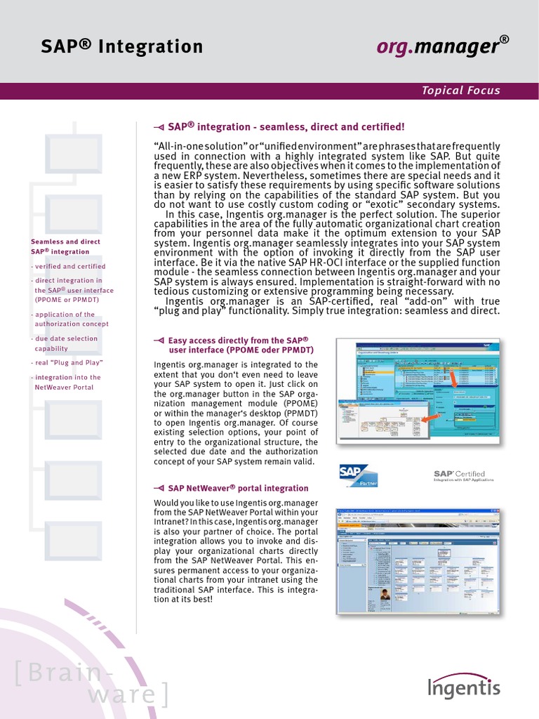 SAP Integration - Seamless, Direct and Certified! | PDF | Sap Se ...