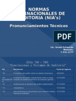 Presentaciones NIA 700-799 