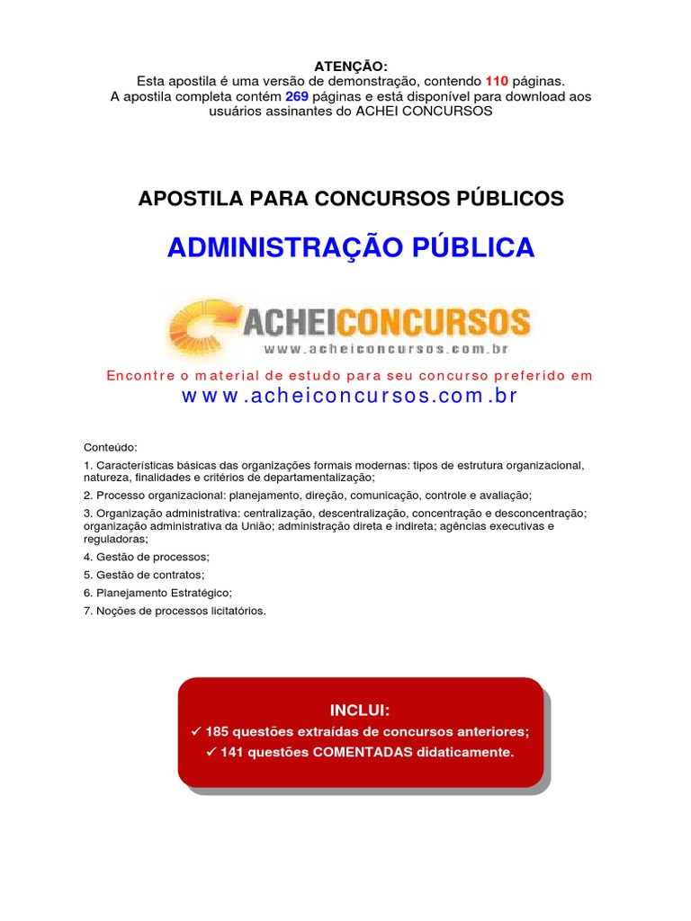 1 Características Básicas Das Organizações Formais Modernas