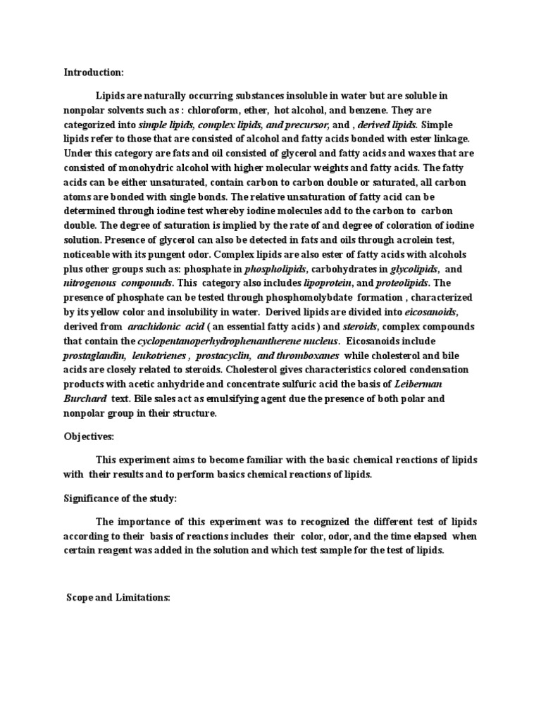 Types of lipids picture
