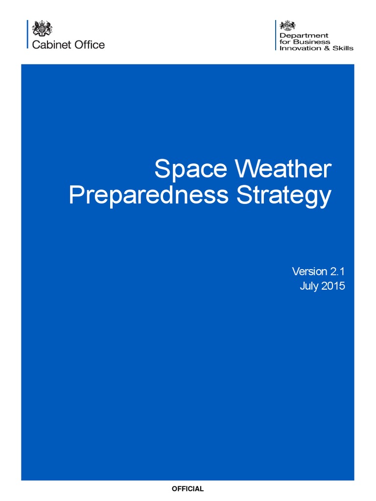 Space Weather Preparedness Strategy 2015 | PDF | Space Weather ...
