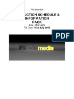 Production Schedule & Information Pack: Film: MORALS RX Date: 15th July 2015