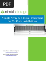 Nimble Self-Install Document