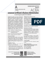 ACBA Admission Notice