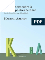 Arendt Hannah - Conferencias Sobre La Filosofia Politica De Kant.PDF