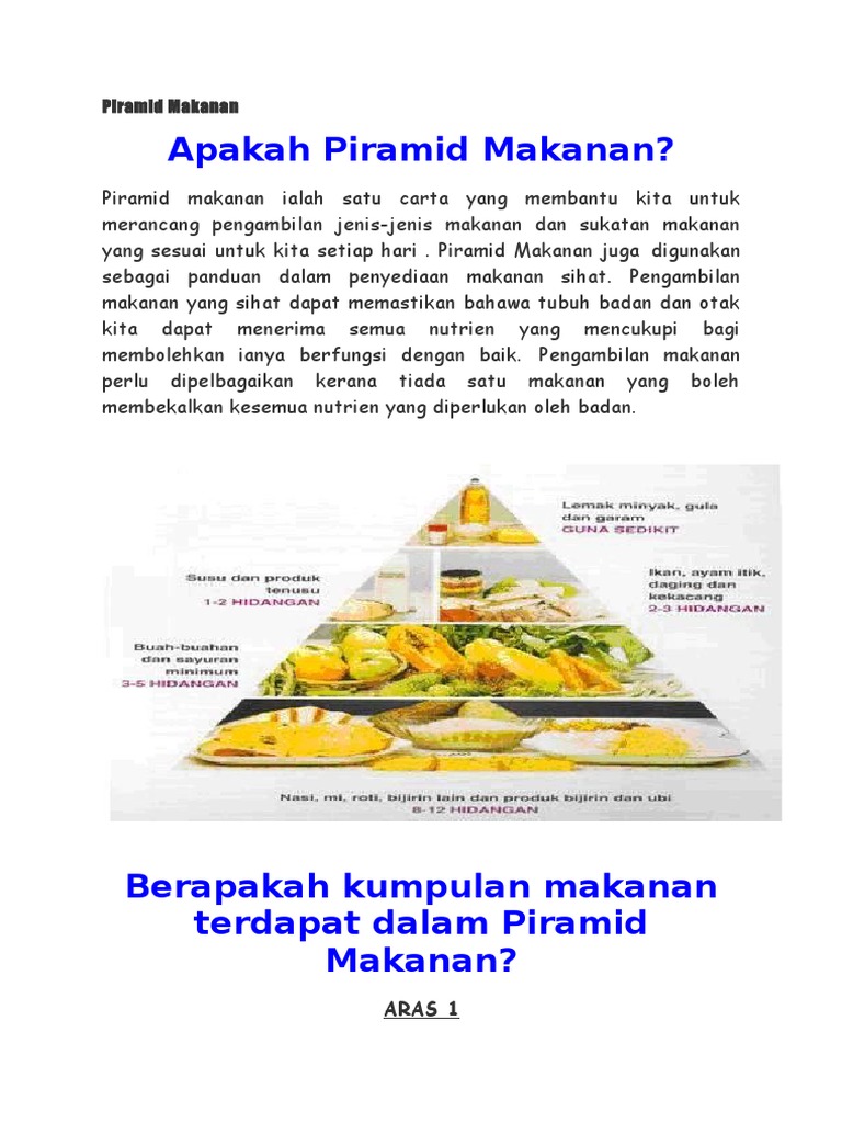 Teks Piramid Makanan Pdf
