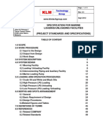 Specification For Marine Loading/Unloading Facilities (Project Standards and Specifications)