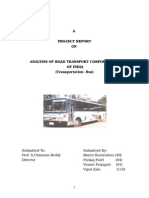 Analysis of Transportation (BUS)