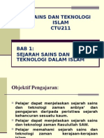 Bab 1 - Sejarah Sains Dan Teknologi Islam