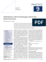 Practice: Orthodontics. Part 9: Anchorage Control and Distal Movement